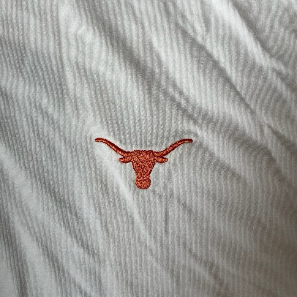 University Of Texas Polo Shirt Men L Vineyard Vines White Edgartown UT Longhorn - Picture 6 of 12
